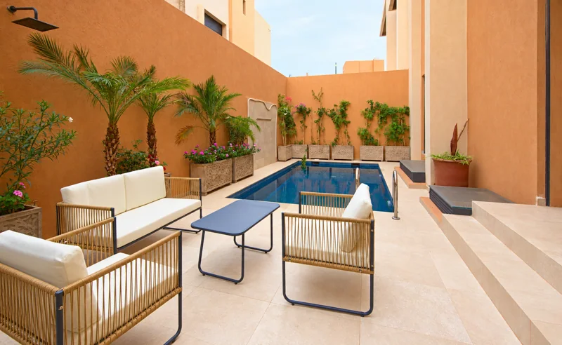 Pool & waterfall · Ground floor