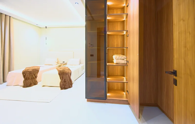 Chambre 4 · Vue de la chambre · Sous-sol · −1