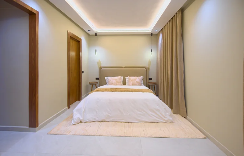Chambre 5 · Vue de la chambre · Sous-sol · −1