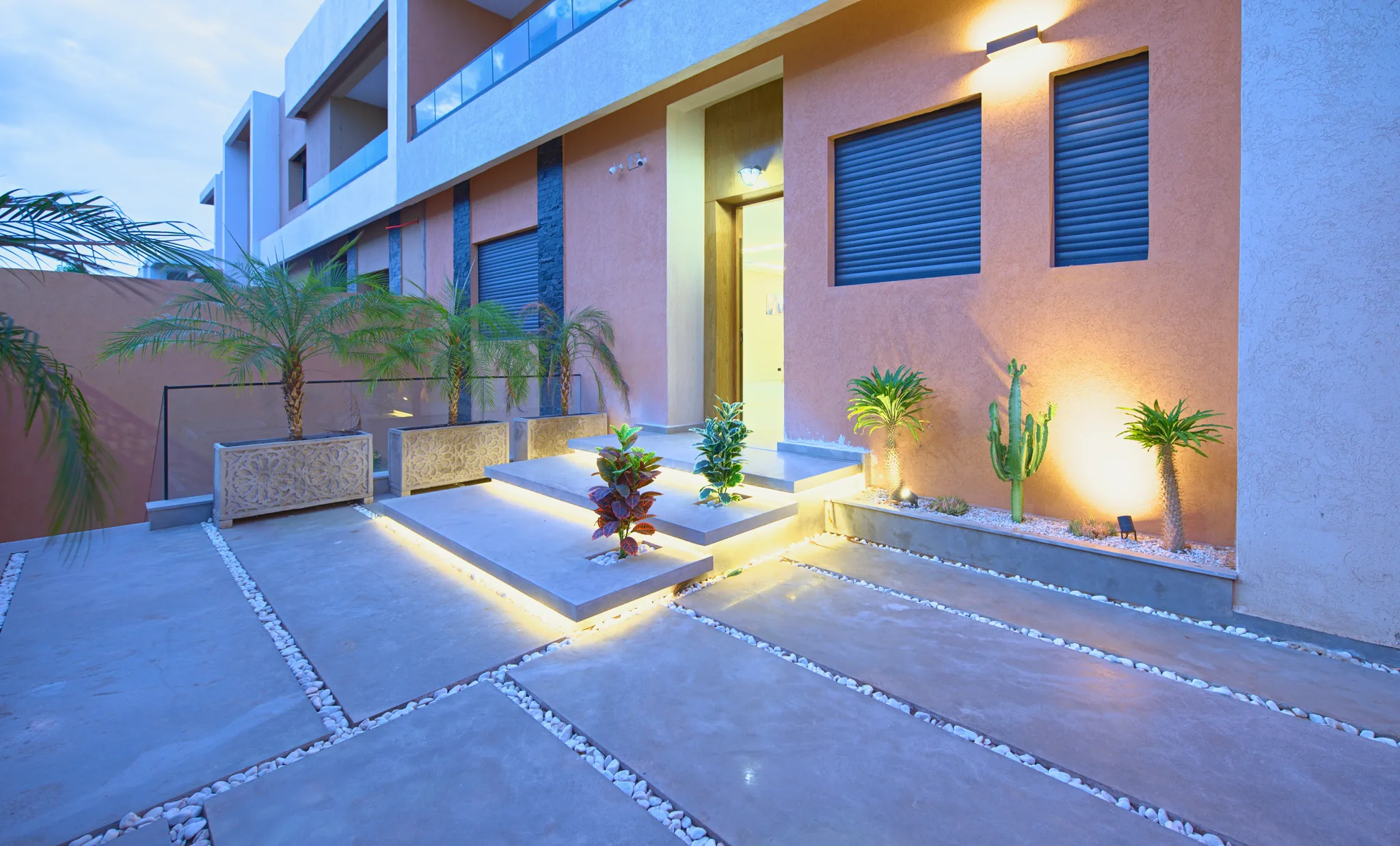 Villa evening at Villa Sheherazade